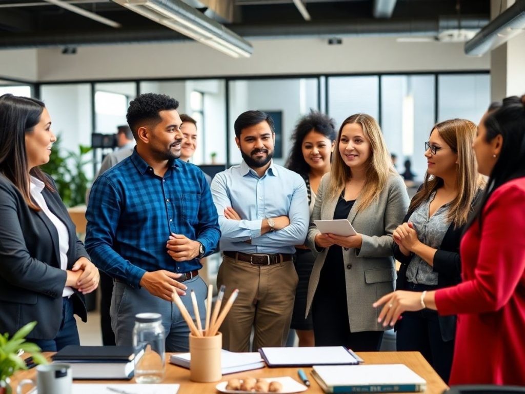 Angajați în discuție despre legislația muncii.