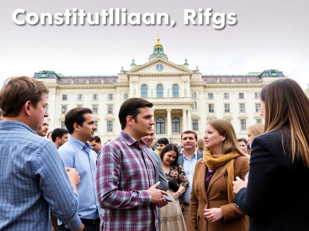 Discuții despre drepturile constituționale în România.