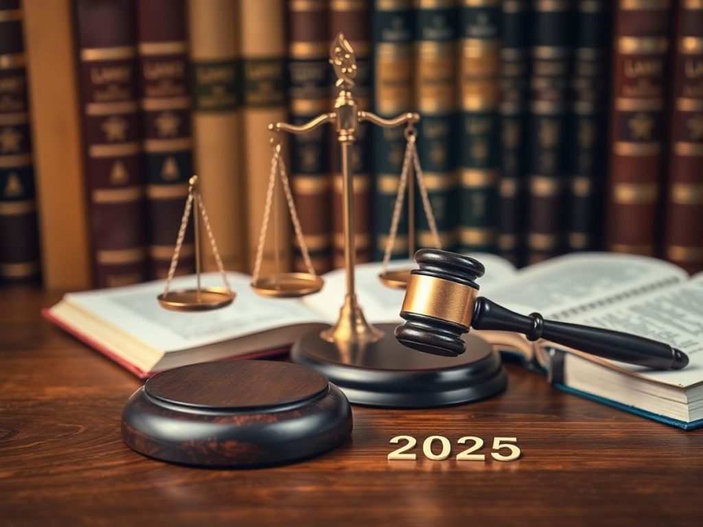 Ciocan judecătoresc și balanța justiției pe birou.