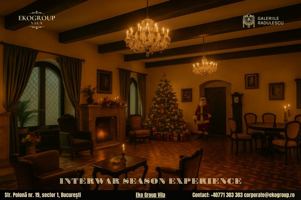 Descoperă cele mai elegante evenimente de Crăciun București: Crăciunul anilor ’30 la Eko Group Vila, o experiență unică în Capitală